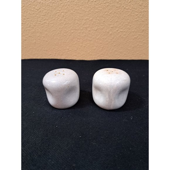 Russel Wright Salt and Pepper Shakers Gray Mid-Century Modern Steubenville - Picture 3 of 3